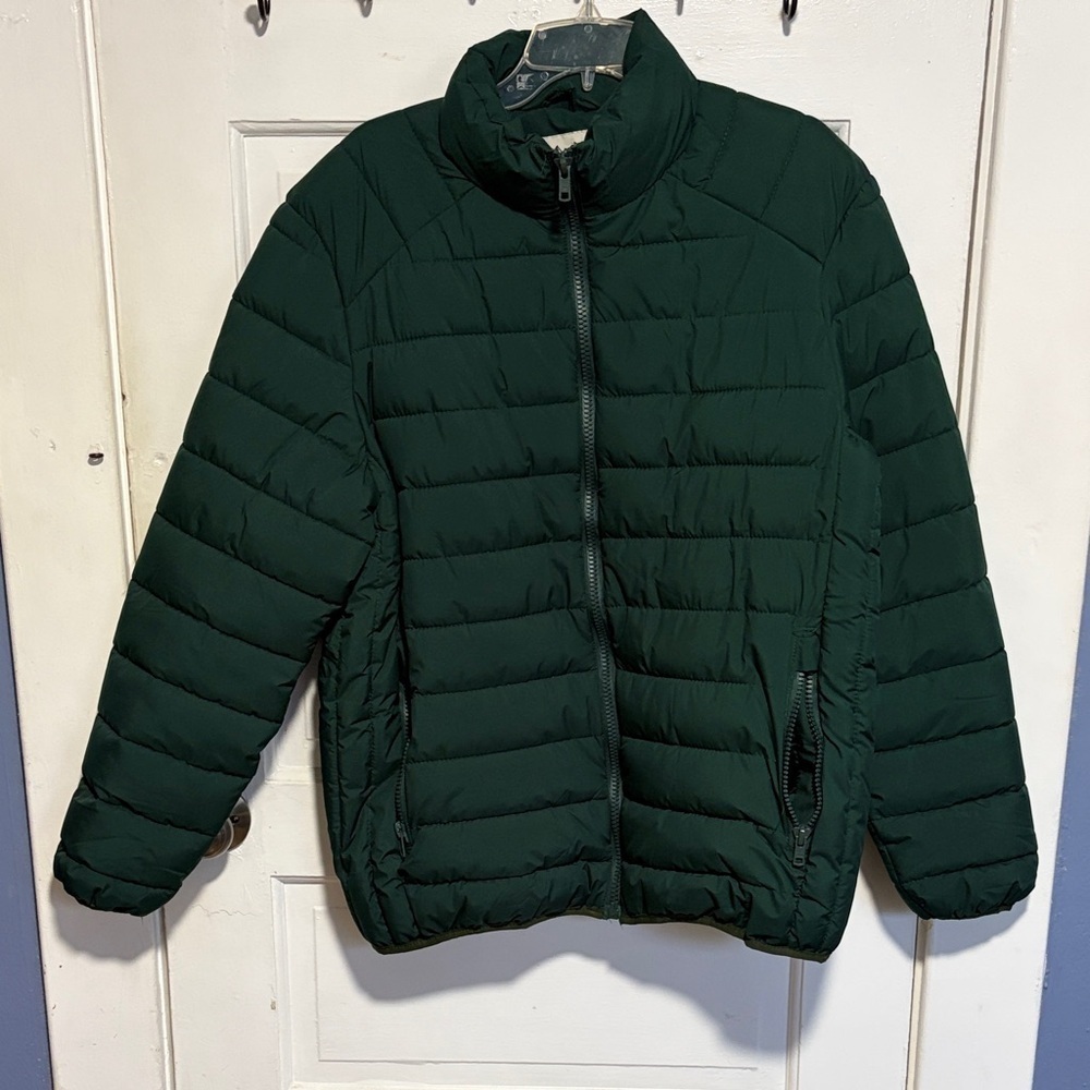 Women's Green Puffer Jacket